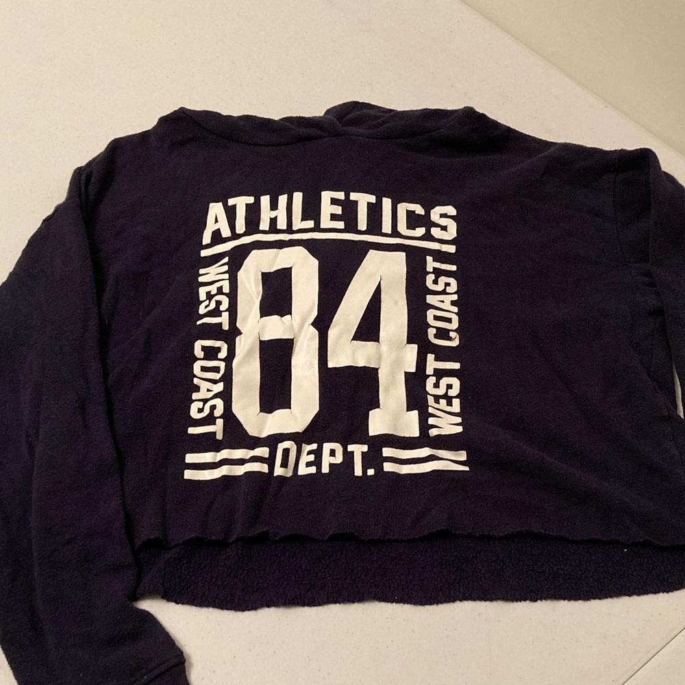 Women's Black Crop Hoodie